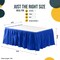 Ruffle Disposable Table Skirt 14 Ft Long Pleated Table Skirts with Adhesive Strip – Fits 6ft+ Rectangle or Round Tables – Ideal for Birthday Parties, Gender Reveal, Baby Showers & Event Decorations 6 pack by Exquisite